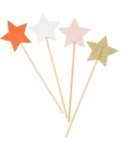 Meri Meri Glitter Star Wands Set Of 8