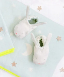 Meri Meri Mint Bunny Baby Booties
