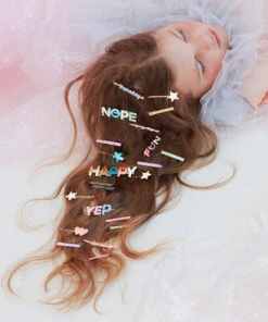 Meri Meri Fun Time Hair Slides (set Of 6)
