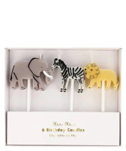 Meri Meri Safari Animal Candles Set Of 6