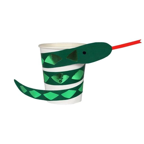 Meri Meri Go Wild Snake Party Cups 3 Meri Meri Go Wild Snake Party Cups