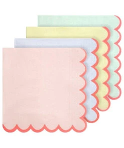 Meri Meri Pastel Neon Edge Large Napkins