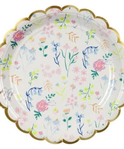 Meri Meri Wildflower Plates Small