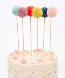 Meri Meri Multi Pompom Cake Toppers