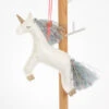 Meri Meri Unicorn Glitter Fabric Tree Decoration 1 Meri Meri Unicorn Glitter Fabric Tree Decoration