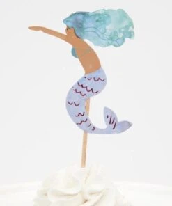 Meri Meri Set of 24 Toppers Mermaid Cupcake Kit
