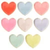 Meri Meri Palette Heart Plates L