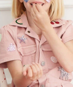 Meri Meri Rainbow Glitter Heart Patches