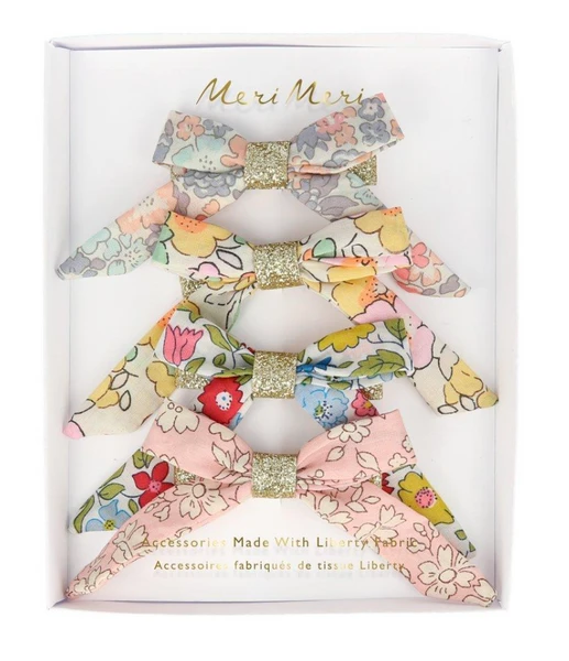 Meri Meri Liberty Floral Fabric Hair Bows 3 Meri Meri Liberty Floral Fabric Hair Bows