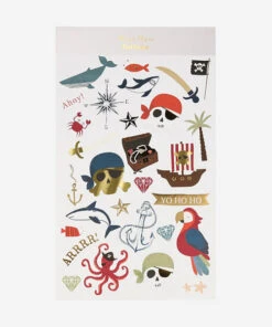 Meri Meri Pirate Tattoo Sheets (set Of 2 Sheets)