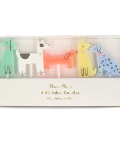 Meri Meri Dog Candles Set Of 5