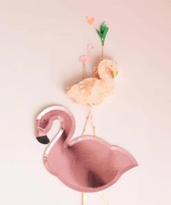 Meri Meri Pink Flamingo Plates