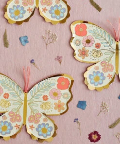 Meri Meri Floral Butterfly Plates