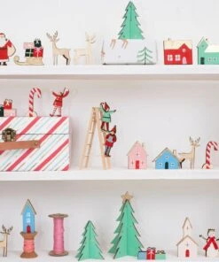 Meri Meri Calendario Dell Avvento Villaggio Natalizio In Legno