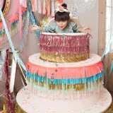 Meri Meri Bunte Fransen Girlande Groß 5 Meri Meri Bunte Fransen Girlande Groß