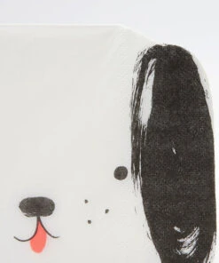 Meri Meri Black And White Dog Napkins
