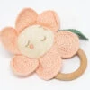 Meri Meri Peach Daisy Baby Rattle