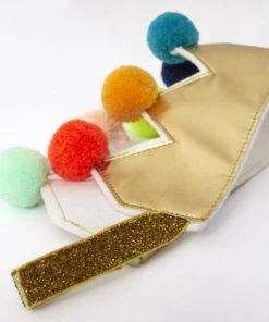 Meri Meri Gold Pom Pom Crown 7 Meri Meri Gold Pom Pom Crown