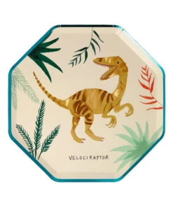Meri Meri Dinosaur Kingdom Side Plates 7 Meri Meri Dinosaur Kingdom Side Plates
