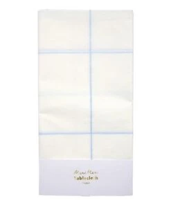 Meri Meri Blue Grid Paper Tablecloth