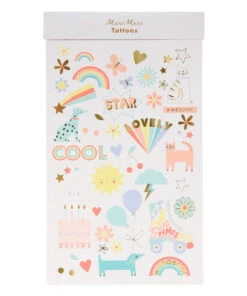 Meri Meri Summer Icon Tattoo Sheets (x 2 Sheets)