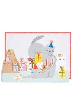 Meri Meri Cat Party Concertina Card