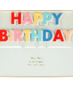 Meri Meri Happy Birthday Acrylic Cake Toppers