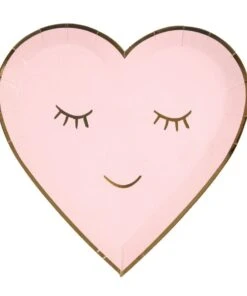Meri Meri Smiley Heart Paper Plate