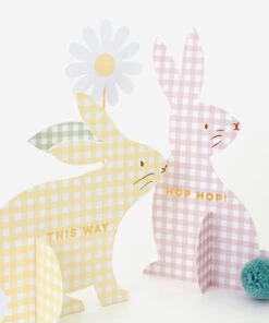 Meri Meri Gingham Bunnies Egg Hunt Kit