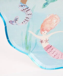 Meri Meri Mermaids Swimming Plates Set Of 8