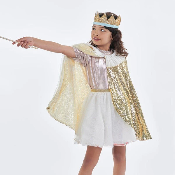 Meri Meri Gold Sparkle Cape Costume 4 Meri Meri Gold Sparkle Cape Costume