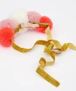 Meri Meri Pink Pompom Crown