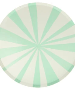 Meri Meri Mint Stripe Dinner Plates L