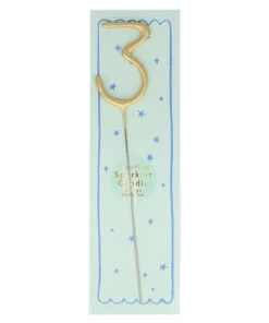 Meri Meri Gold Sparkler Numbers 0 To 9 Candles