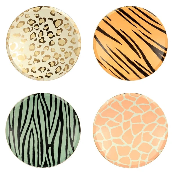 Meri Meri Safari Animal Print Side Plates Set Of 8 3 Meri Meri Safari Animal Print Side Plates Set Of 8