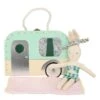 Meri Meri Caravan Bunny Mini Suitcase Doll 1 Meri Meri Caravan Bunny Mini Suitcase Doll