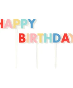 Meri Meri Happy Birthday Acrylic Cake Toppers
