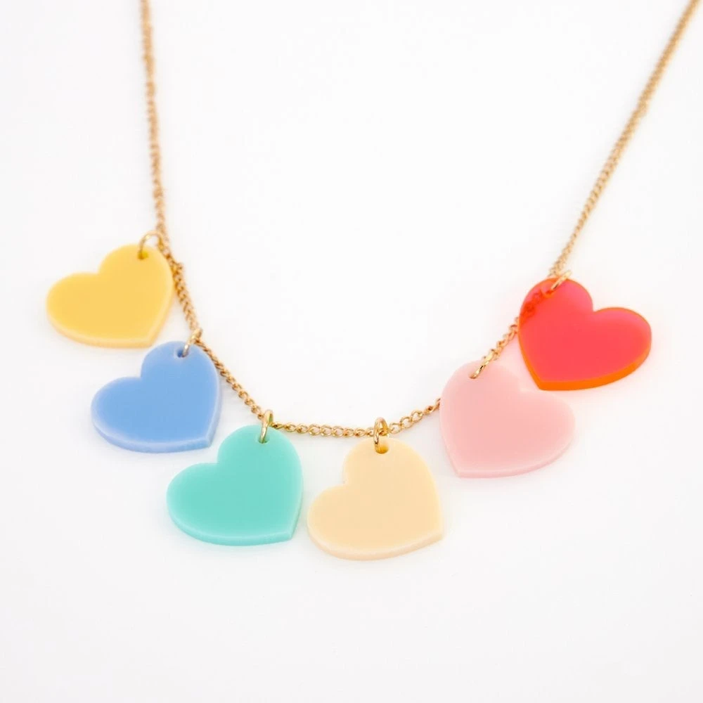 Meri Meri Collana Cuoricini Arcobaleno 3 Meri Meri Collana Cuoricini Arcobaleno