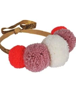 Meri Meri Pink Pompom Crown 7 Meri Meri Pink Pompom Crown