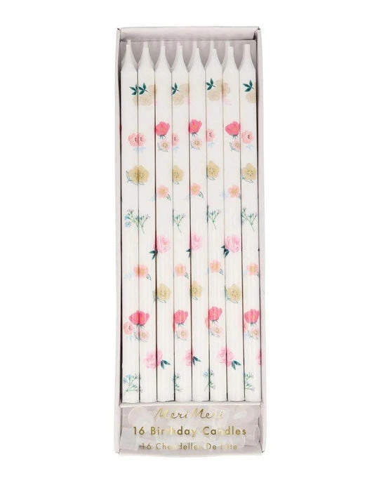 Meri Meri Floral Pattern Candles 3 Meri Meri Floral Pattern Candles