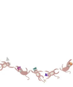 Meri Meri Monkey Garland Card