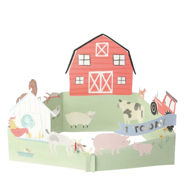 Meri Meri On The Farm 3d Card 3 Meri Meri On The Farm 3d Card