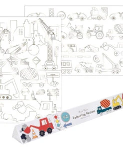 Meri Meri Construction Colouring Posters (x 2)
