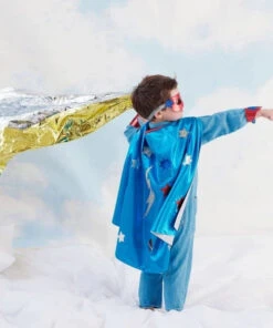 Meri Meri Blue Superhero Cape Dress Up