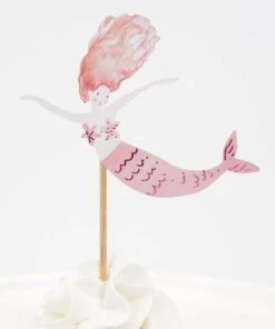 Meri Meri Set of 24 Toppers Mermaid Cupcake Kit
