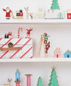 Meri Meri Festive Village Wooden Advent Calendar