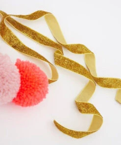 Meri Meri Pom Pom Pink Head Band - Crown