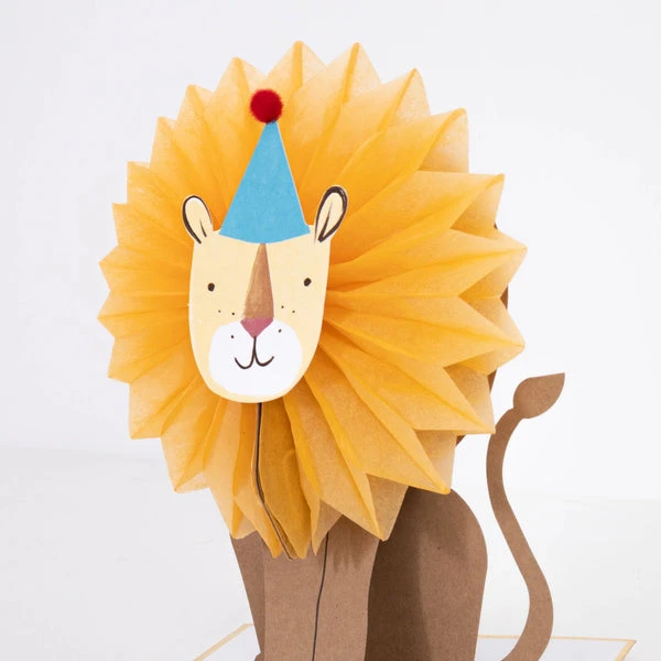 Meri Meri Honeycomb Lion Card - Happy Birthday 3 Meri Meri Honeycomb Lion Card - Happy Birthday