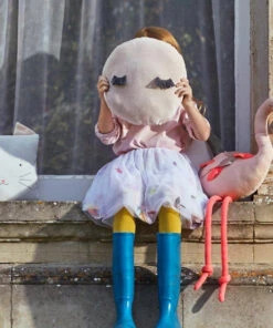 Meri Meri Flamingo Ringo Knitted Toy