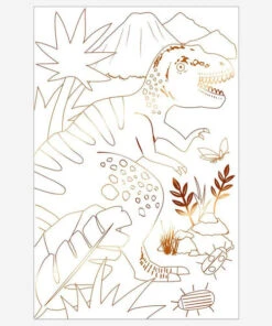Meri Meri Dinosaur Kingdom Colouring Posters (set Of 2)